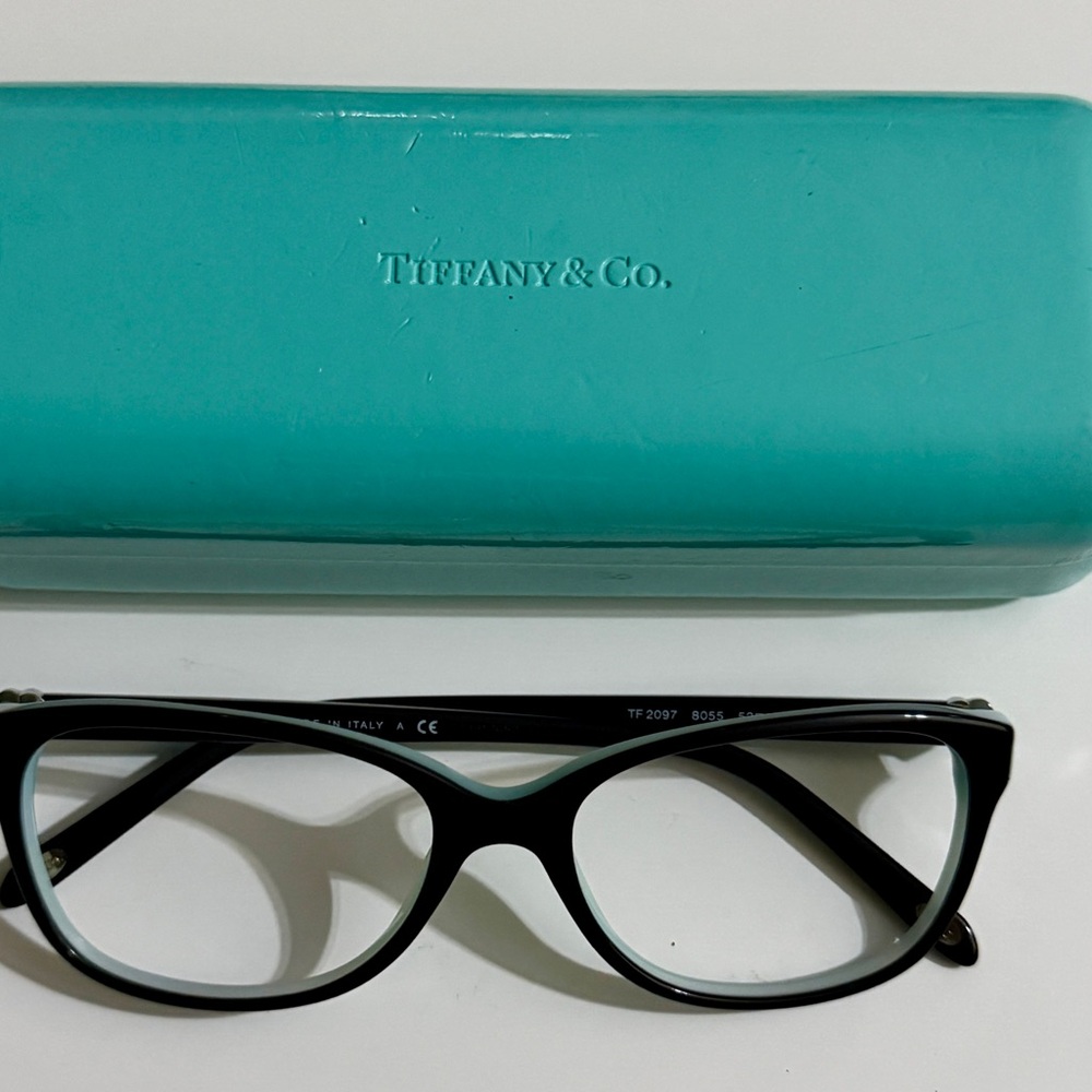 Tiffany & Co. Black and Teal Glasses